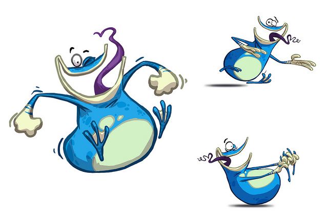 Dibujos de los personajes de Rayman Legends con estilo dibujado a mano