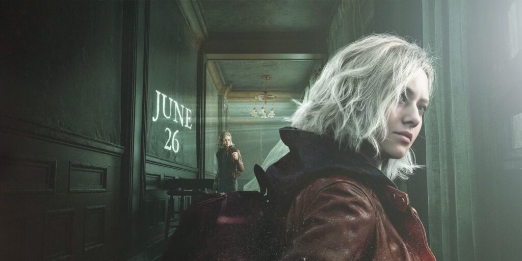 Imagen con la protagonista Jennifer del videojuego Resident Evil Requiem