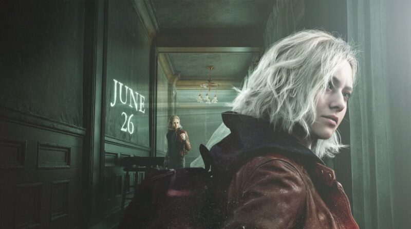 Escena con el protagonista Jennifer con el videojuego Resident Evil Requim